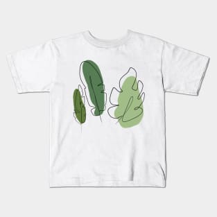 Tropical leaves Kids T-Shirt